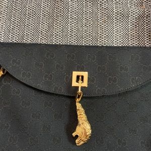 Rare Gucci handbag with panther ornament